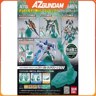 Đế Trưng Bày Giá Đỡ Action Base 2 Clear Green Xanh Lá Cây Dùng cho Gundam RG HG