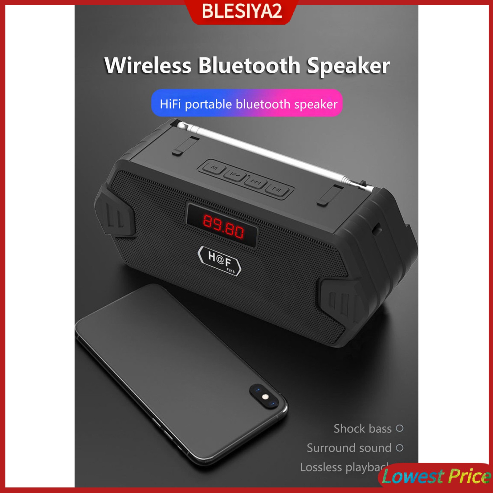 Loa Bluetooth Không Dây Tích Hợp Fm Radio Aux Tf Mp3 Và Phụ Kiện