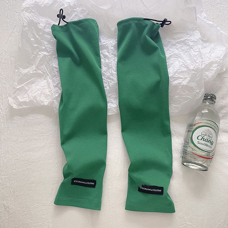 Găng tay chống nắng mùa hè dáng rộng in chữ phong cách Hàn Quốc cho nữ