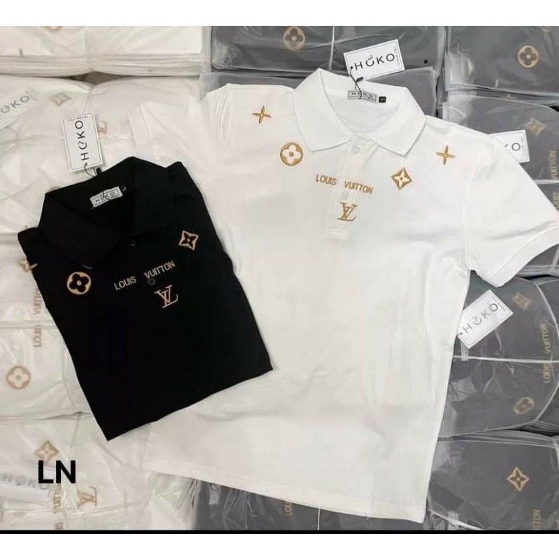 Áo polo lui ánh vàng