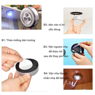 [HA17] ĐÈN LED DÁN TƯỜNG 3 BÓNG LED TRẮNG (tồn kho)