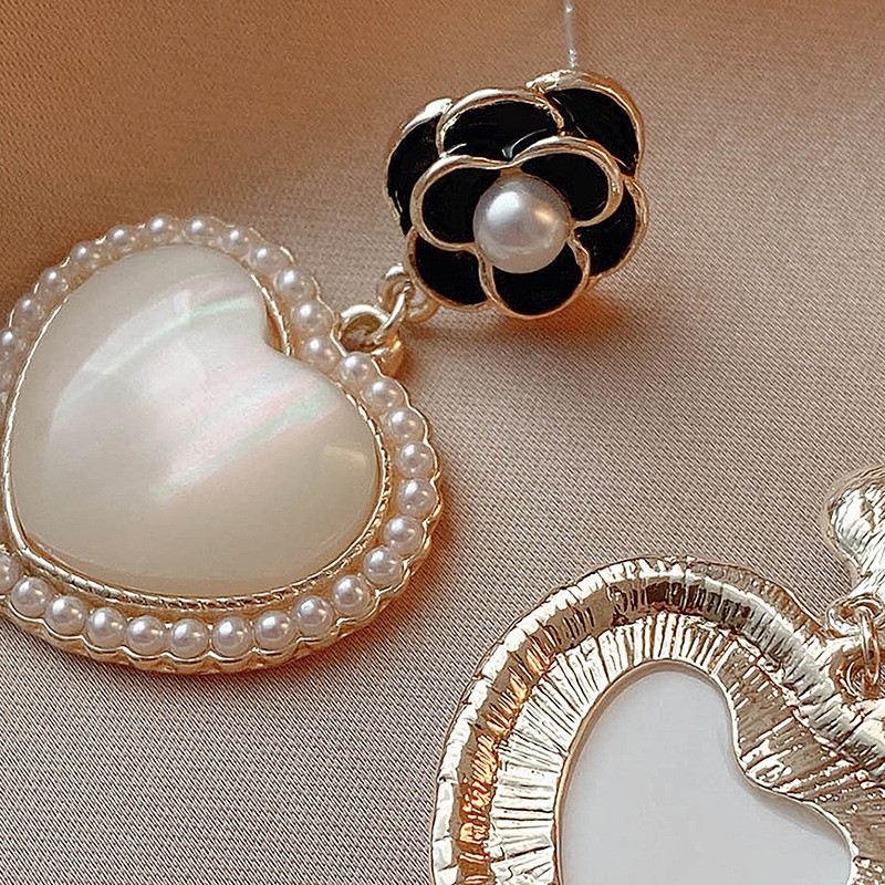 Bông Tai Bạc 925 Hình Hoa Đính Ngọc Trai Phong Cách Hàn Quốc Ngọt Ngào Thời Trang