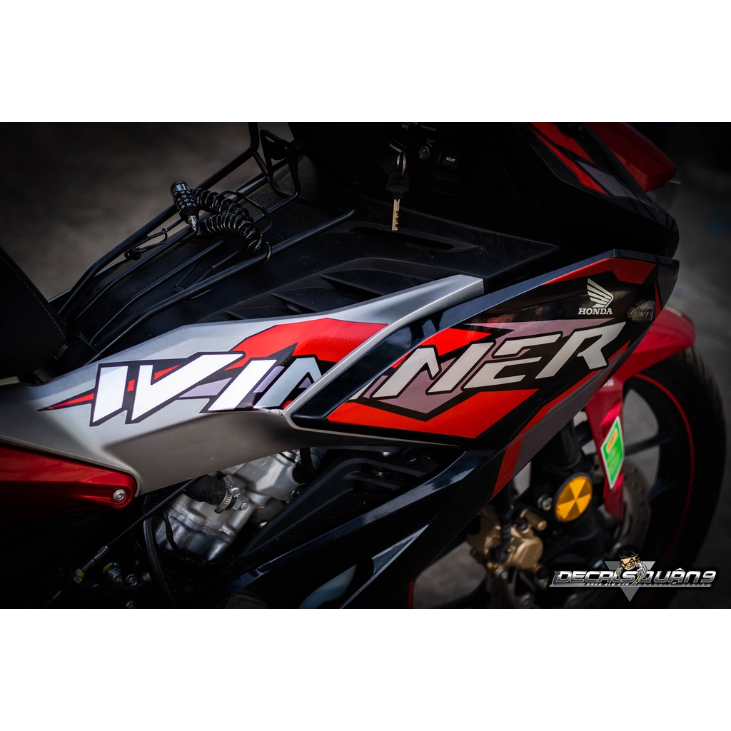 WINNER_x thiết kề đỏ đen - trên chất liệu decal cao cấp