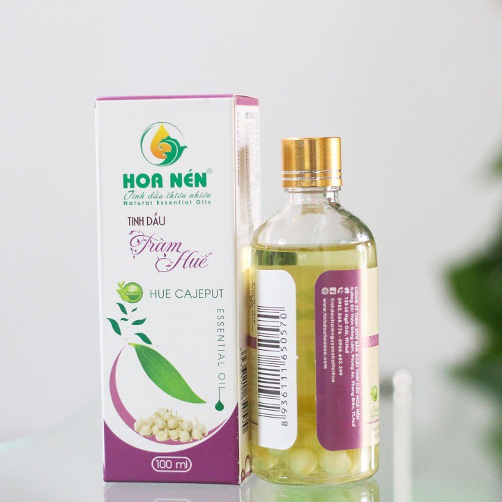 Tinh Dầu Tràm Nguyên chất Hoa Nén 100ml [NGÂM CỦ NÉN] Phòng ho, sỗ mũi, cảm cúm cho bé hiệu quả