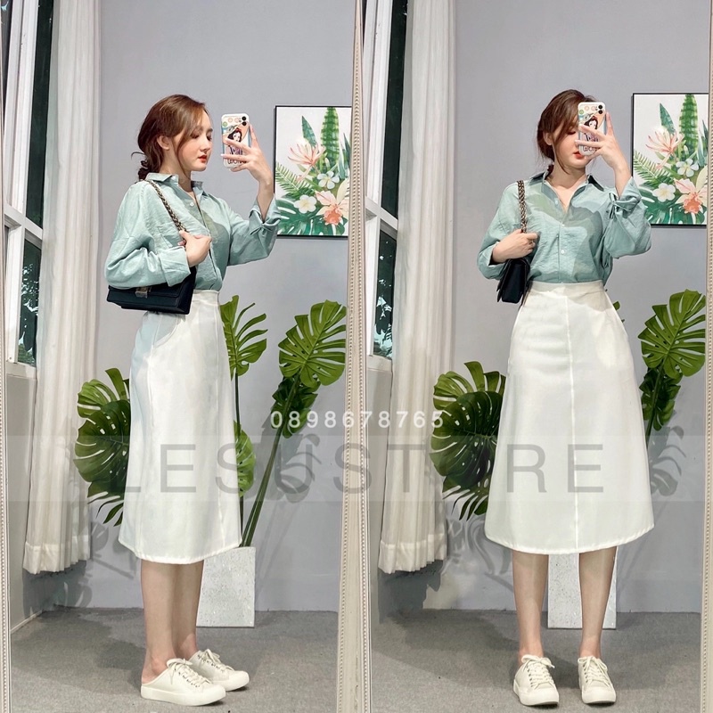 ẢNH TỰ CHỤP Áo sơ mi dáng rộng