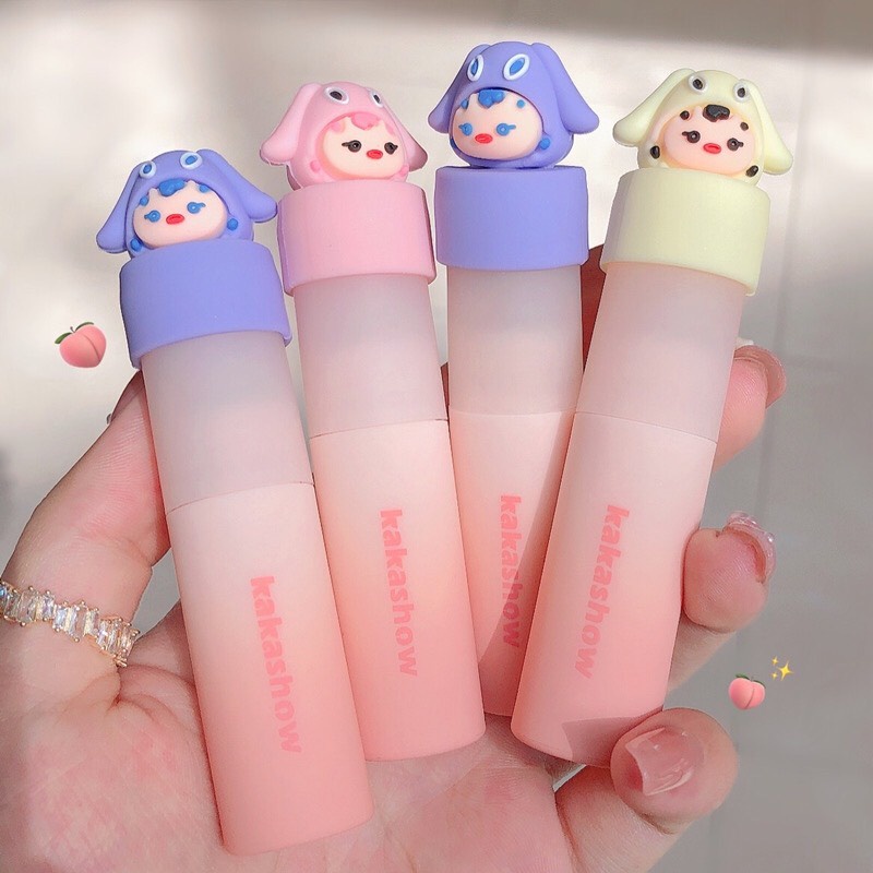 [Hàng mới về] Son kem lì KAKASHOW mềm môi dễ thương hot trend Cute Doll Lâu Trôi Và Chống Thấm Nước Cao Cấp