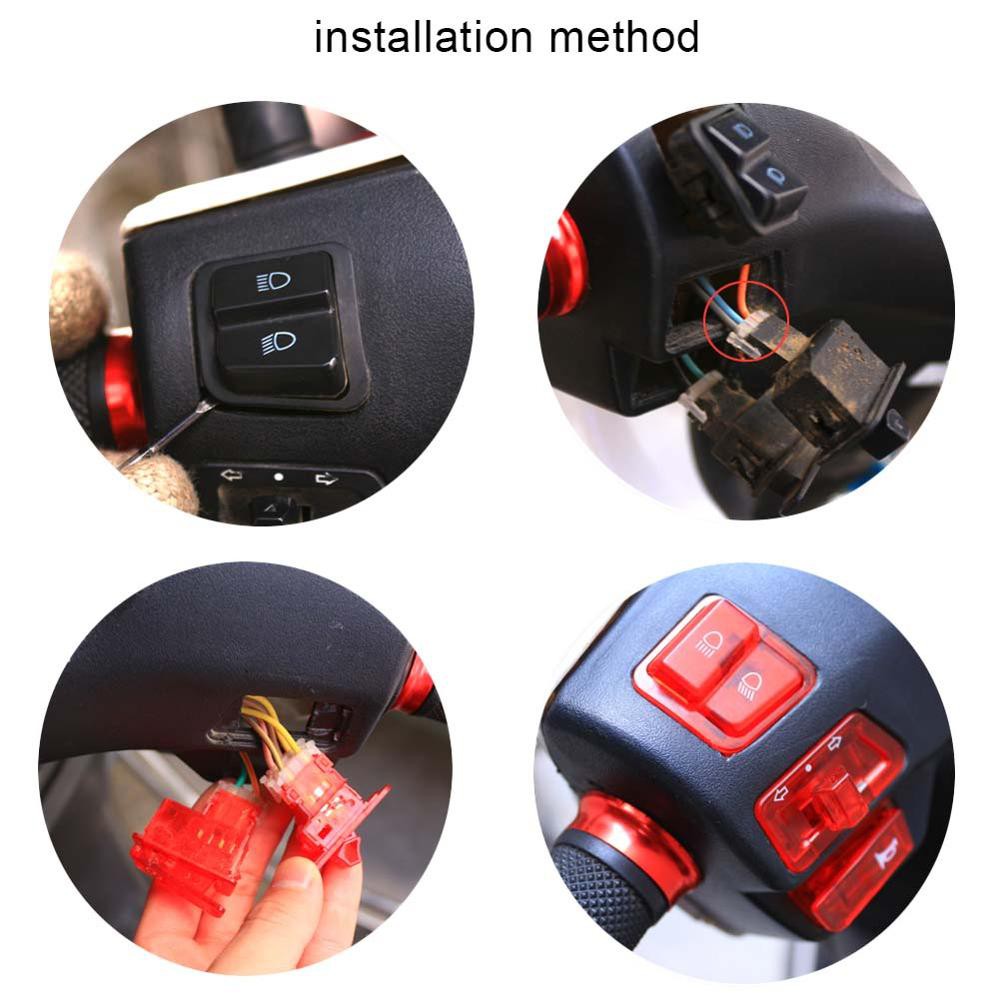 Set 5 Công Tắc Đèn Pha / Còi Báo Rẽ Dành Cho Xe Mô Tô honda wave alpha 110 cx sym bunos100