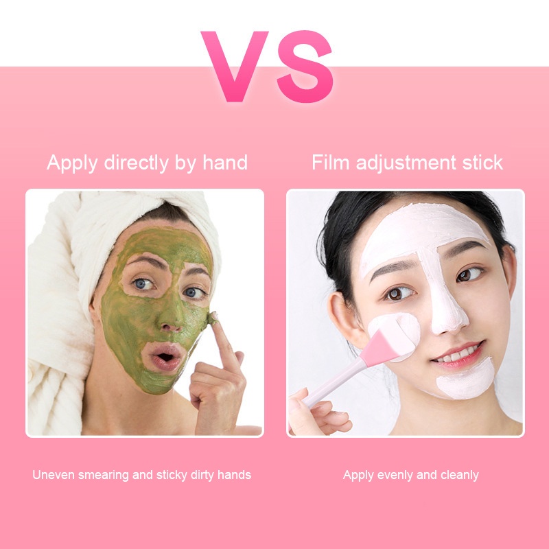 Cọ Silicone Mềm Hai Đầu Dùng Để Trộn Mặt Nạ Chăm Sóc Da