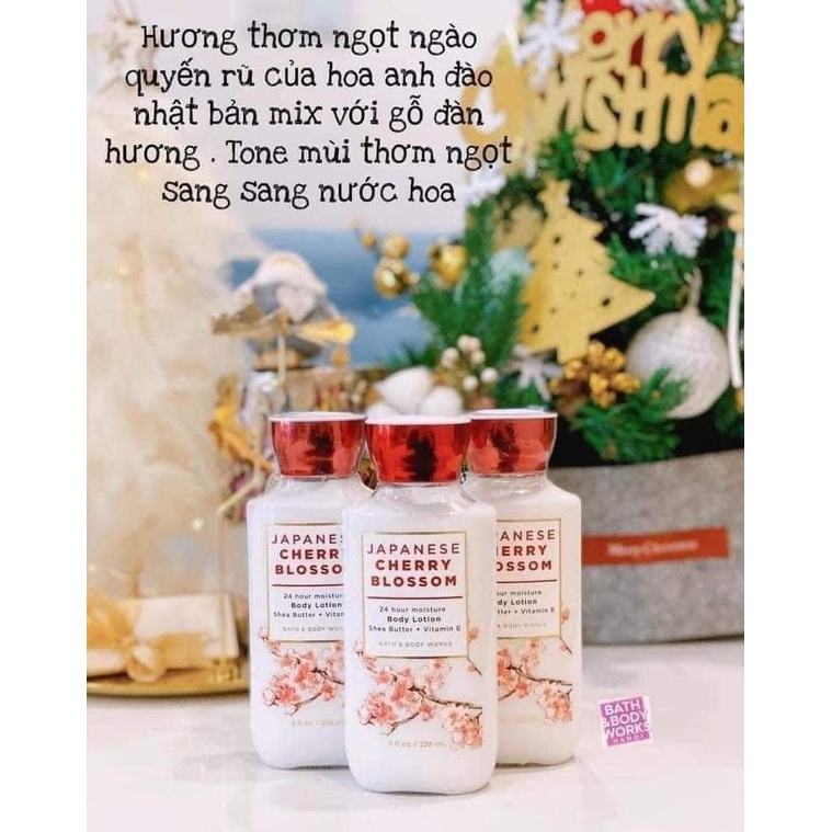 Sữa dưỡng thể Bath &amp; Body Works Japanese Cherry Blossom 236ml