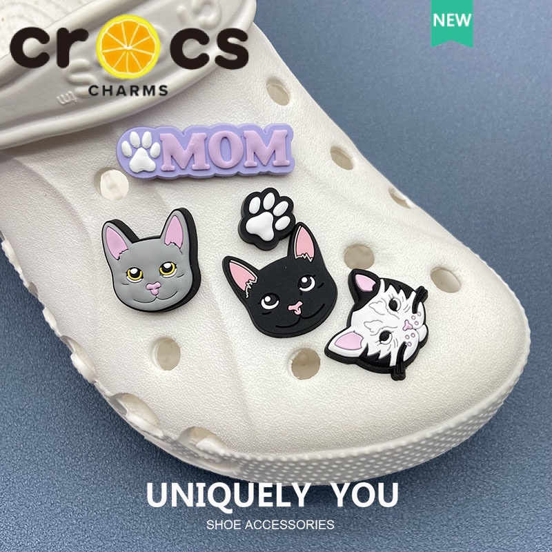 Khóa Cài Giày crocs Hình Mèo Dễ Thương DIY