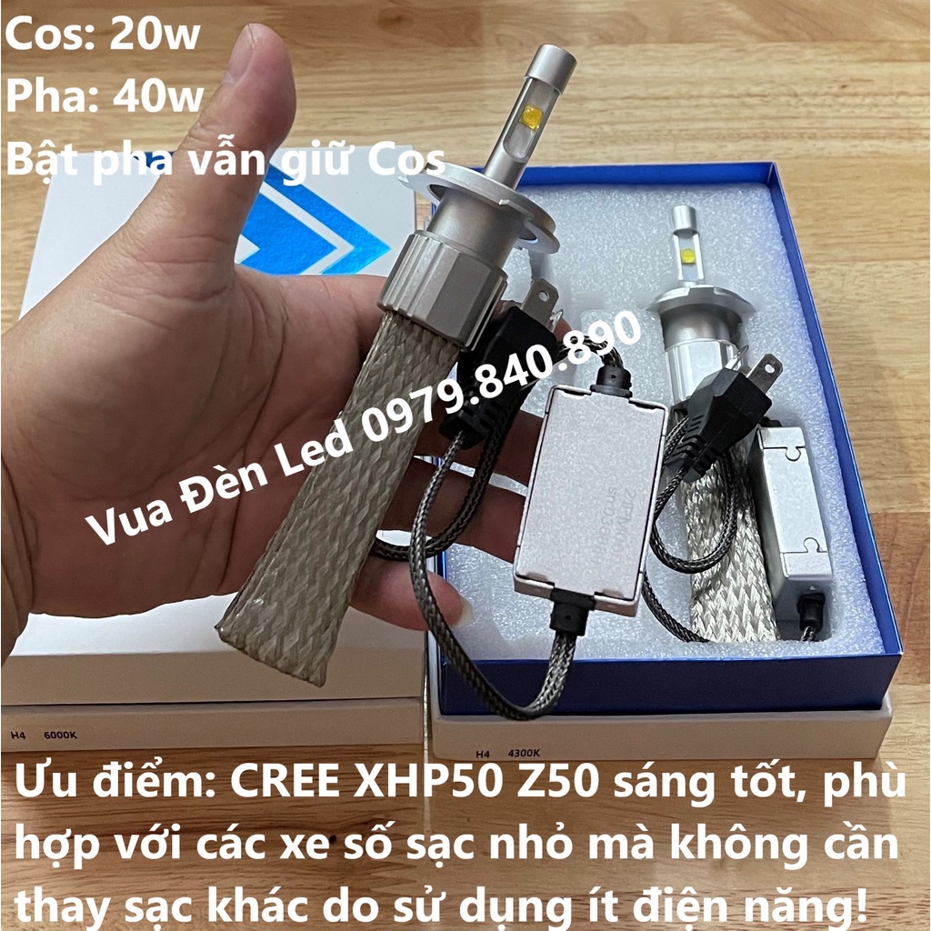 Model 2022 - 1 Bóng đèn Led siêu sáng Cree XHP50 Z50 40w thay thế cho XHP50 L5