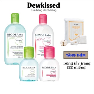Nước Tẩy Trang Bioderma Sensibio H2O Miceller Water Xanh, Nước Tẩy Trang Bioderma Crealine H2O Miceller Water Hồng 500ml