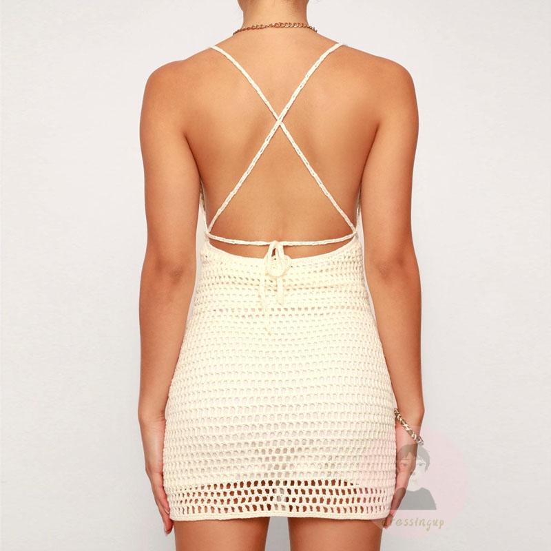 Đầm Dệt Kim Hai Dây Màu Trơn Thời Trang Dành Cho Nữ