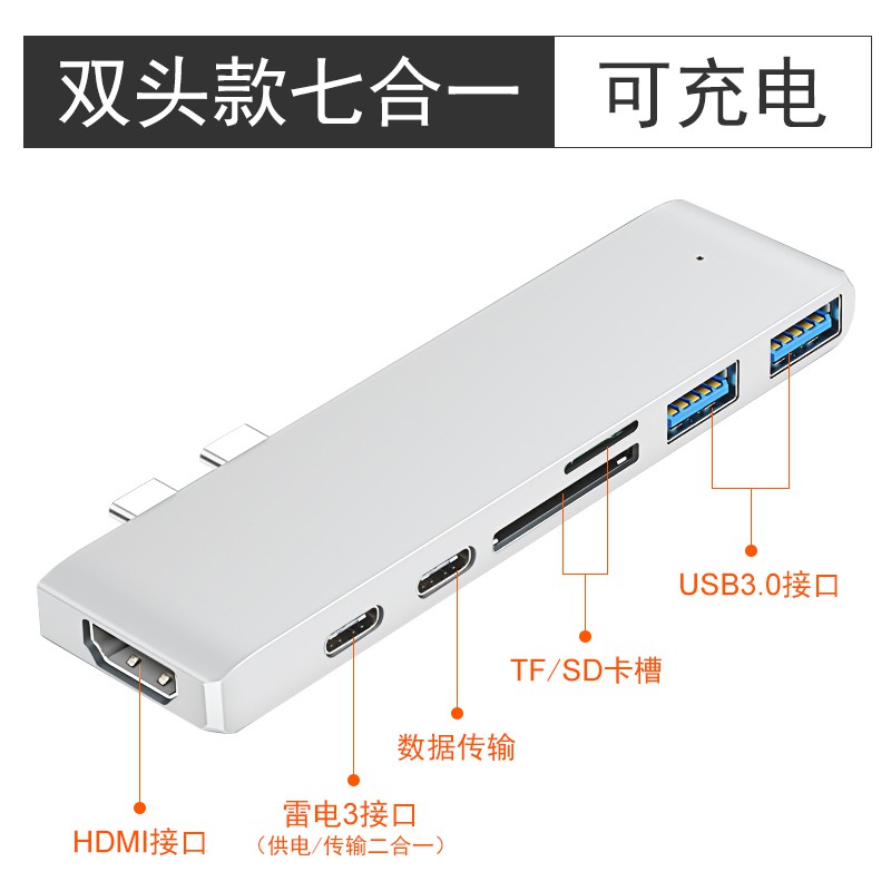 Bộ chuyển đổi chia cổng usb-c type-c dành cho apple laptop macbook pro