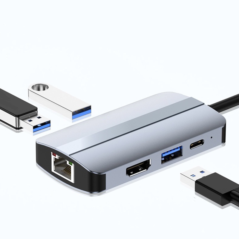 Bộ Chia Cổng USB Type C 5G Rj45 Bằng Hợp Kim Nhôm Chuyên Dụng
