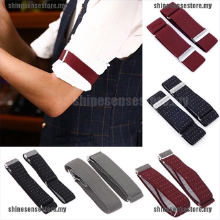 < Sh _ NEW > Áo sơ mi co giãn chống trượt có thể điều chỉnh Thắt lưng khuy măng sét Tay giữ dây đeo tay