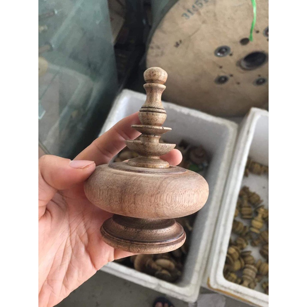 Nậm lồng chim Minibica nậm chào mào chất liệu gỗ Muồng cực đẹp PK144