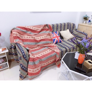 Thảm thổ cẩm vintage, phủ sofa, khăn trải bàn kích thước 200 × 150 cm