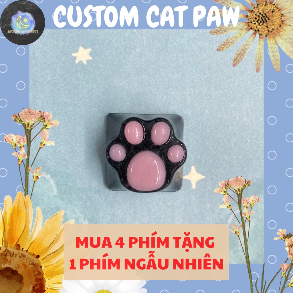 🐾🐾 hàng đặt trước, keycap chân mèo thủ công 🐾