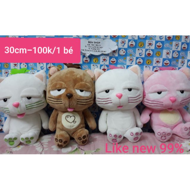 Mèo lười size 30cm, hàng DINGA FUCO chính hãng, mới 99%-100k/1 bé(có clip đính kèm)🐱🐾🐾🐾🐱