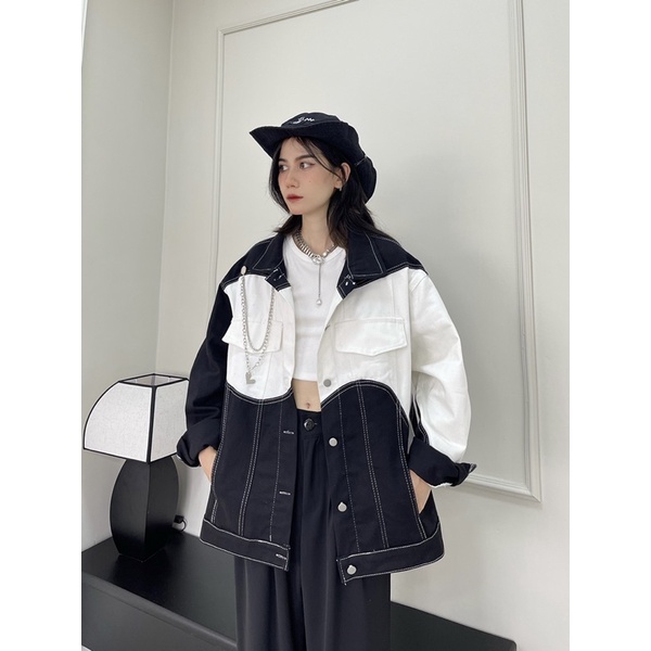 ÁO KHOÁC LƯỢN SÓNG KÈM DÂY RING