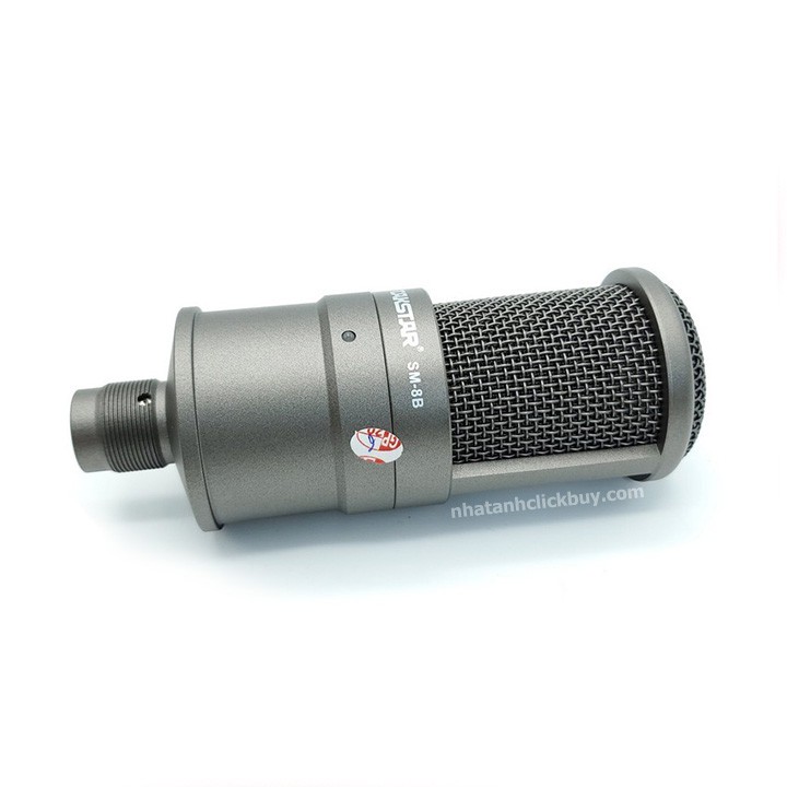 Mic thu âm TAKSTAR SM-8B, micro livestream, mic hát karaoke chuyên nghiệp , Tặng dây mic Canon cao cấp hàng chính hãng