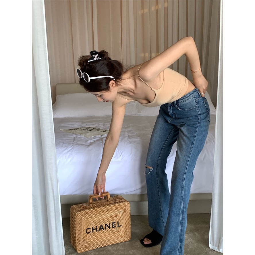 Cocory vn Áo Croptop Sát Nách Thiết Kế Hợp Thời Trang