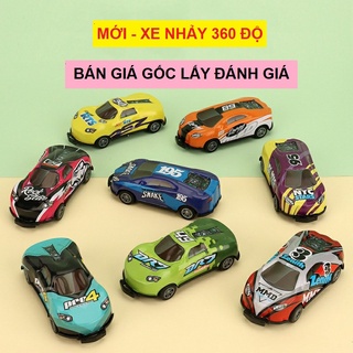Ô tô đồ chơi trẻ em siêu xe mini bằng sắt lật nhảy 360 độ chạy đà siêu ngầu cho bé, quà tặng sinh nhật cho bé trai