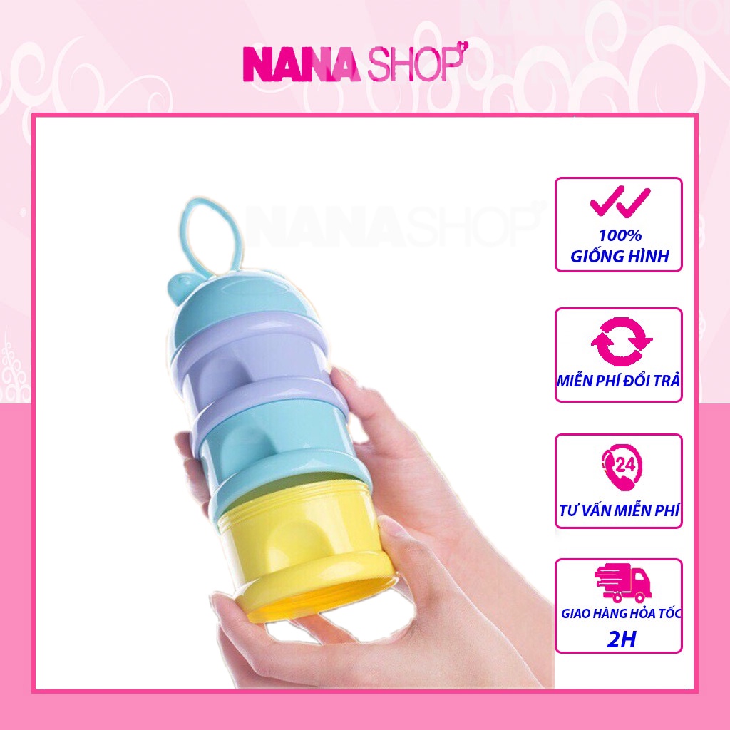 Hộp chia sữa chia cháo 3 tầng cho bé