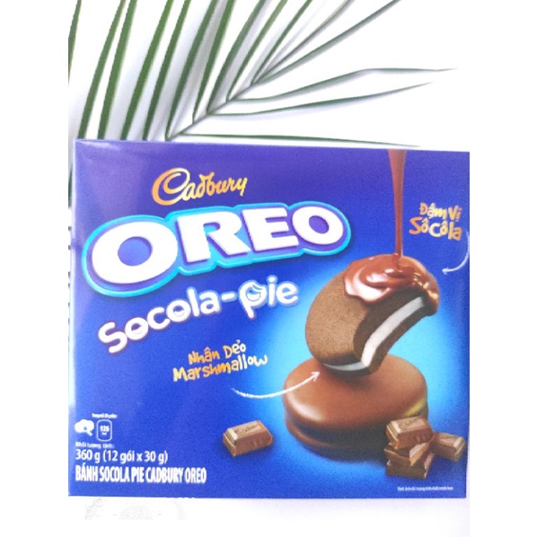 Bánh Oreo Socola pie nhân dẻo Marshmallow hộp 360g