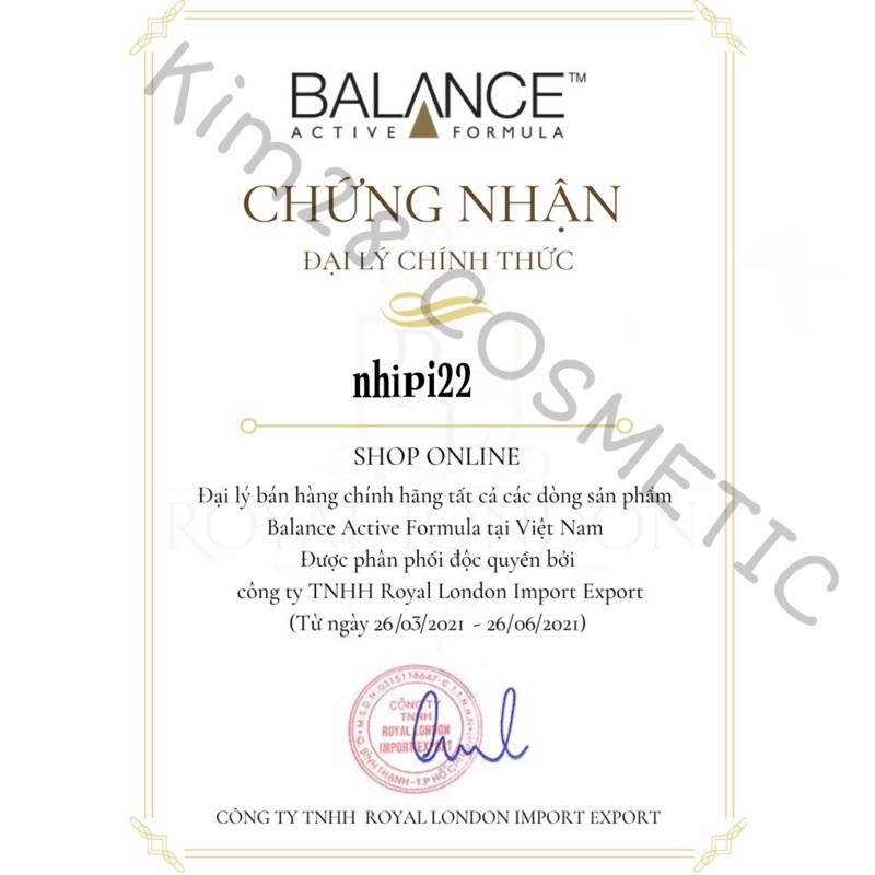 Tinh chất vitamin C Balance