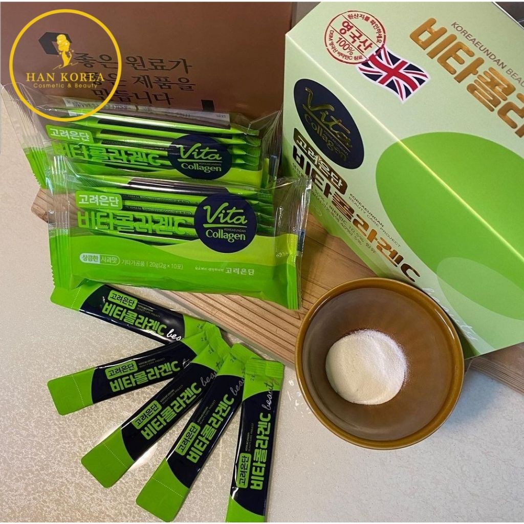 Collagen trắng da, chống lão hóa vita táo xanh EUNDAN hộp 60 gói x 2g HÂN KOREA | BigBuy360 - bigbuy360.vn