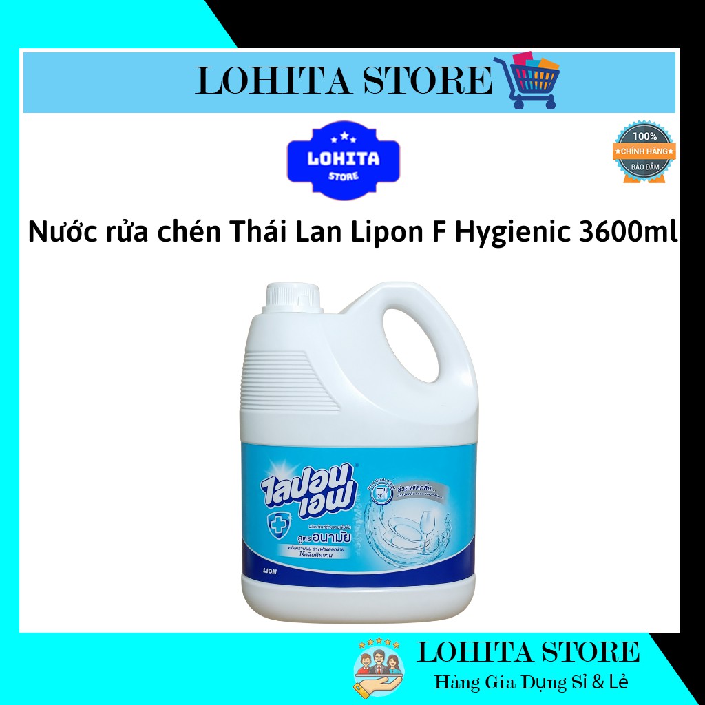 NƯỚC RỬA BÁT LIPON KHÔNG MÙI SIÊU SẠCH SIÊU TIẾT KIỆM CAN 3600ML THÁI LAN CHÍNH HÃNG