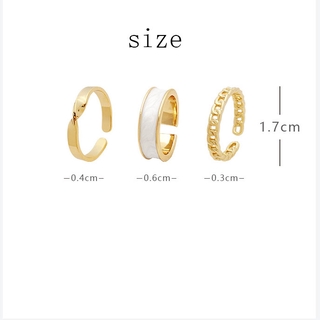  Set Nhẫn Ba Món Thời Trang Phong Cách Hàn Quốc
