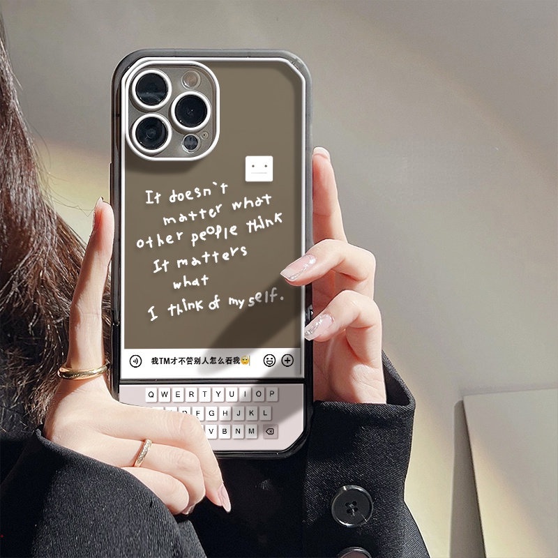 Ốp Điện Thoại Mặt Nhám Kèm Bàn Phím In Chữ Cho iPhone 13 12 11 Pro Max Xs Max X Xr 6 7 8 Plus