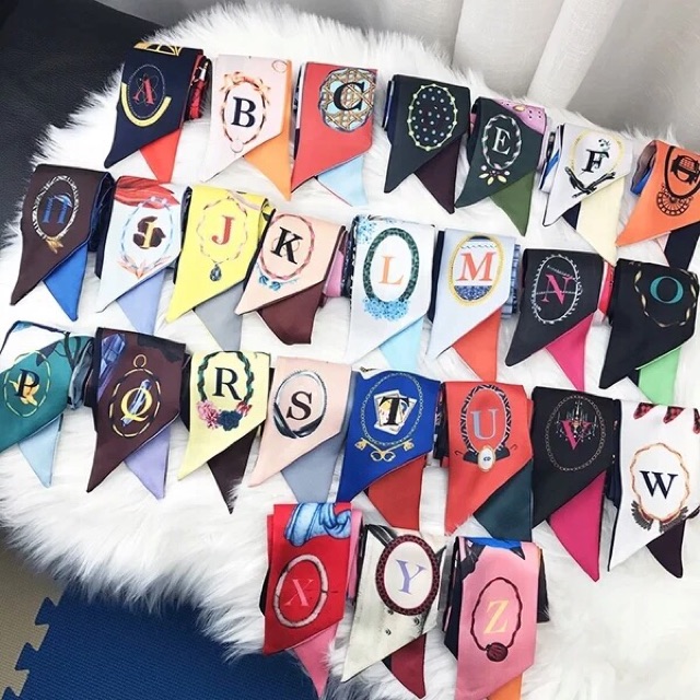 Khăn quấn túi xách chữ cái - Maben