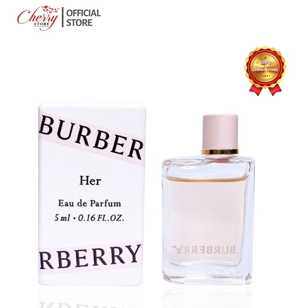 Nước hoa mini BURBERRY Her 5ml mùi hương trẻ trung và nữ tính