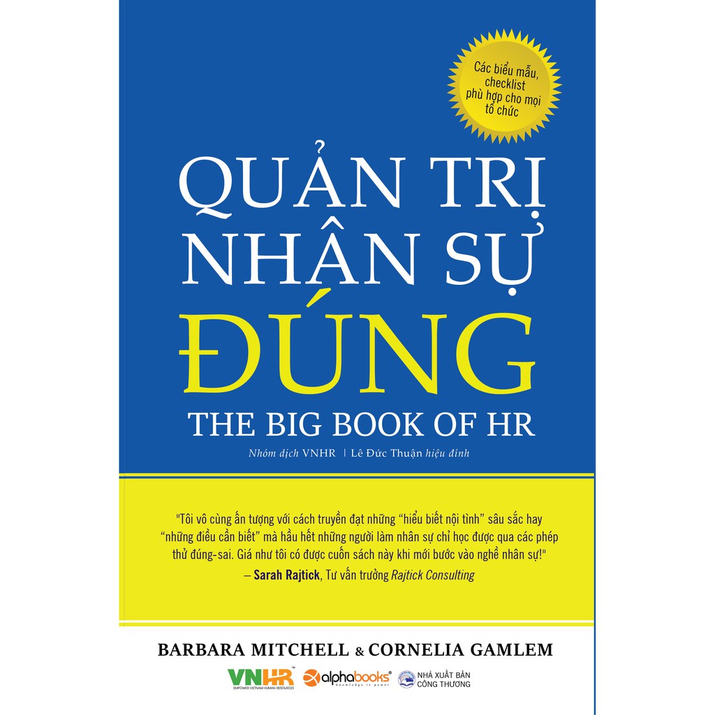 Sách - Quản Trị Nhân Sự Đúng - Tác giả Barbara Mitchell, Cornelia Gamlem