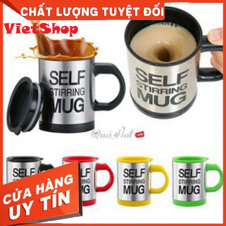 Cốc Pha Cà Phê Thông Minh Tự Khuấy Self Stirring Mug, Dùng Pin Tiện Dụng - VietShop