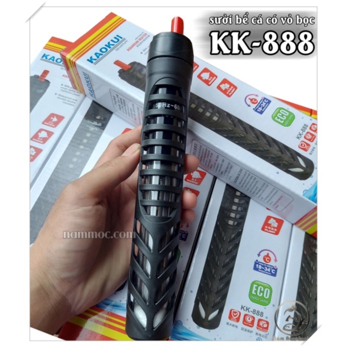 Máy Sưởi Bể Cá Thế Hệ Mới Tiết Kiệm Điện KK-888 ( 100W / 200W / 300W / 500W ) | Sưởi Có Vỏ Bọc Chống Bỏng