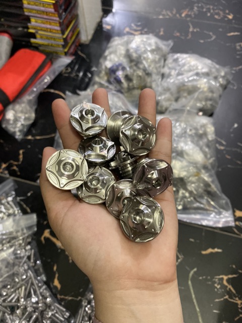 Ốc nhớt inox Salaya cho Xe Honda/Yamaha