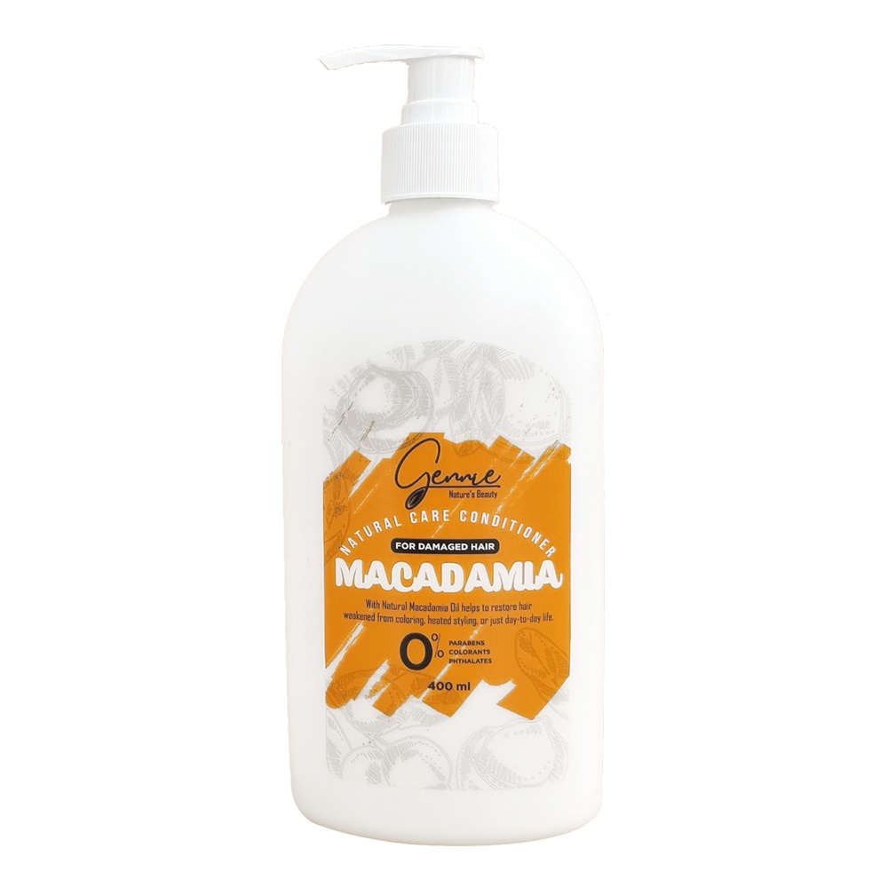 Dầu Xả Gennie Natural Care Dầu Hạt Macca Dành Cho Tóc Hư Tổn 400ml