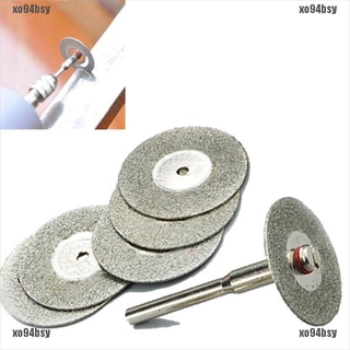 [xo94bsy] Hot 5 Lưỡi Cắt Kim Cương 22mm Cắt Kim Cương + 1 Trục Trục