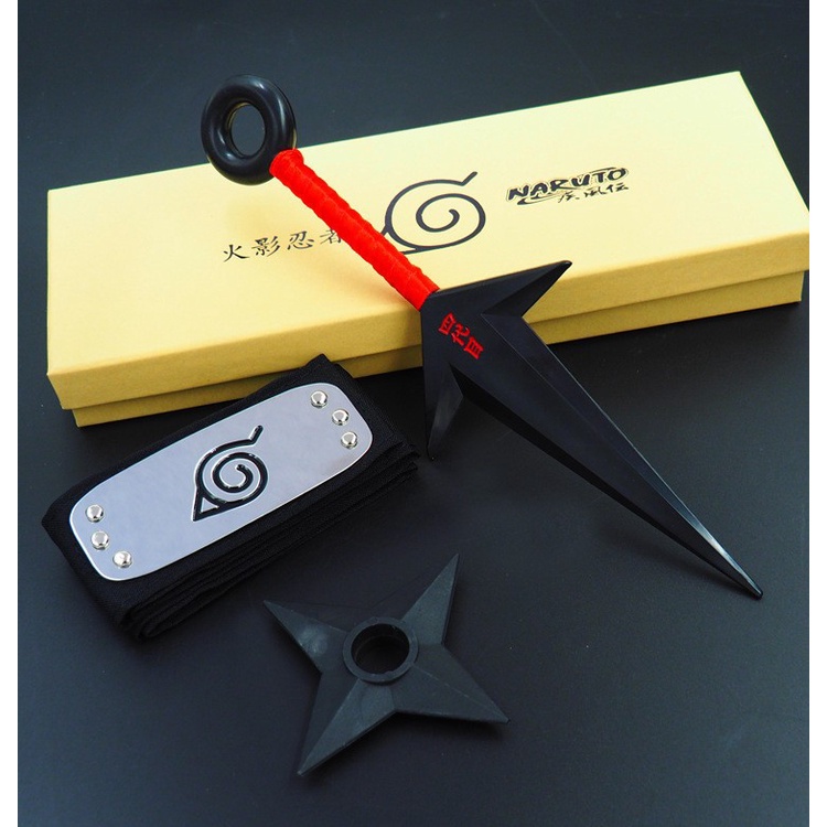 Bộ Ba Chiếc Nhẫn Kim Loại Naruto Shuriken Asma Kuruto