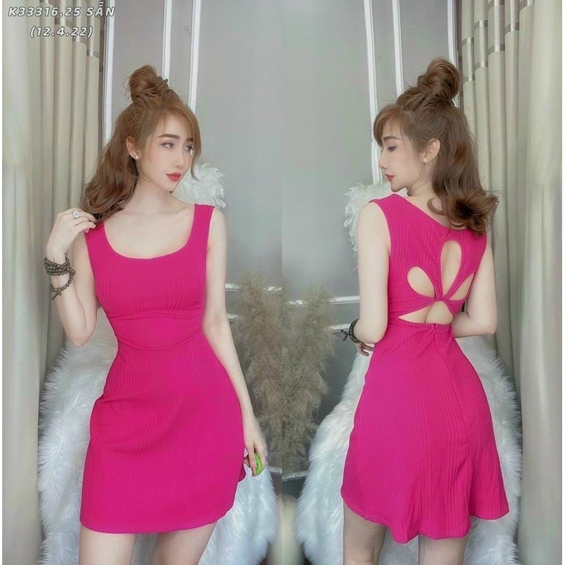 Đầm body ba lỗ dáng ôm sexy nữ tính đầm hot trend nhiều màu🧚🧚🧚LLY