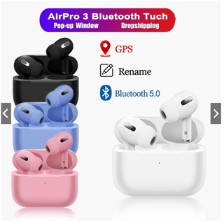 Tai nghe inpods pro 3 bluetooth không dây TWS Pro chống ồn xuyên âm cao cấp định vị đổi tên sạc không dây