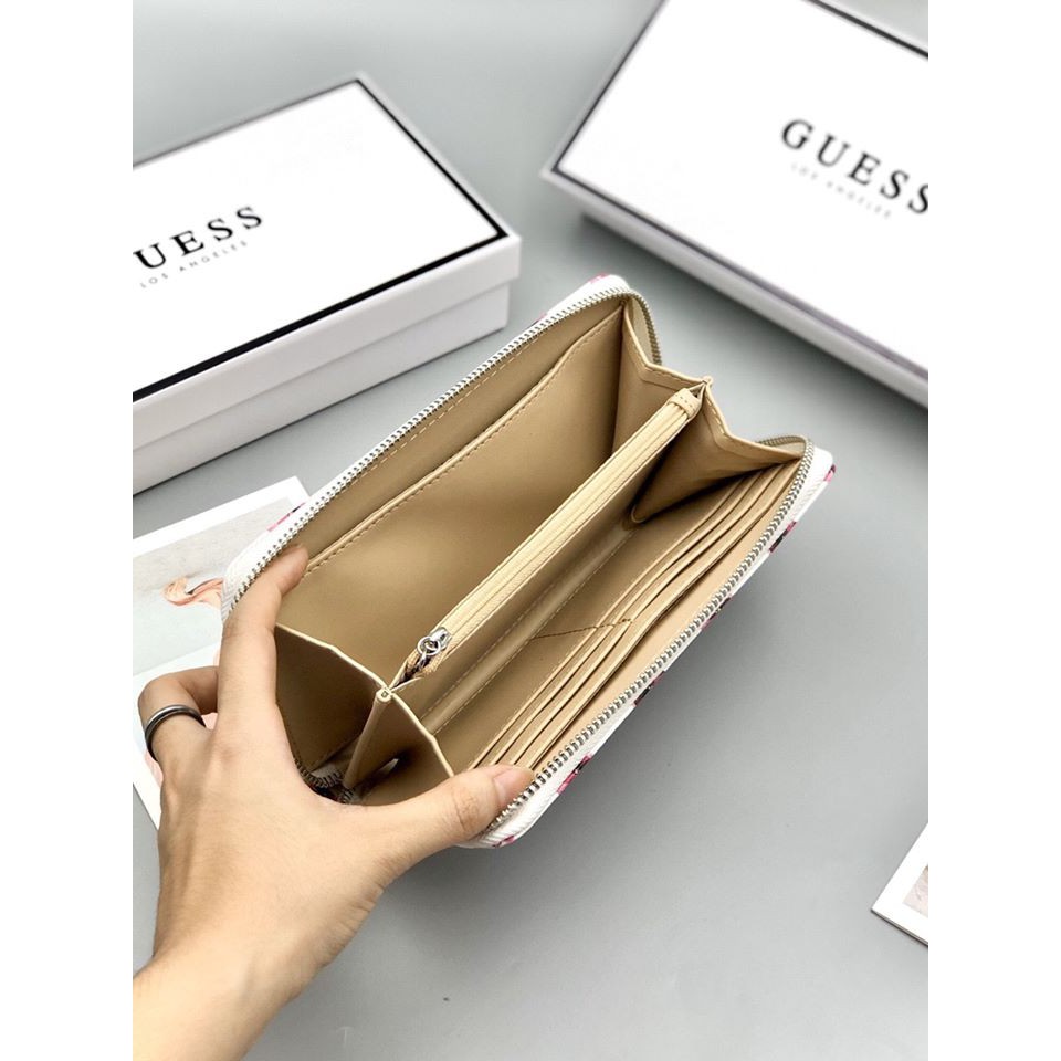 ❤❤ VÍ GUESS NỮ HOA DÂY KÉO ✅