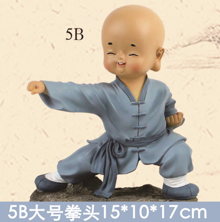 Tượng Chú Tiểu Áo Xanh Size Vừa 15cm