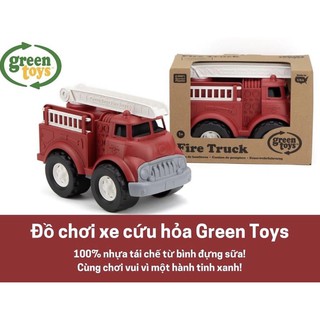 Xe đồ chơi Cưu' Hoả FIRE TRUCK ( Green Toys).  Made in 100% USA