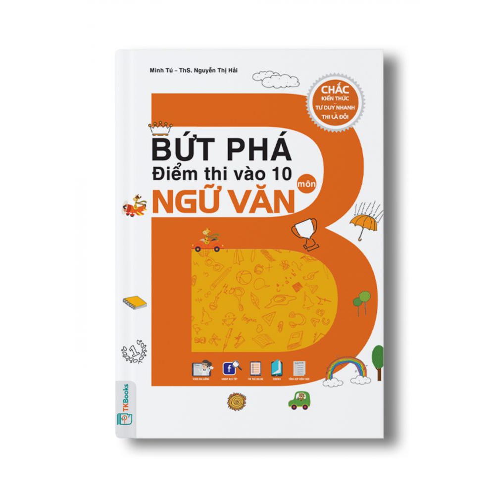 Sách - Combo Bứt Phá Điểm Thi Vào 10 Môn Toán + Bứt Phá Điểm Thi Vào 10 Môn Ngữ Văn + tặng kèm bút hoạt hình